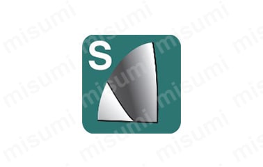 GSX MILL 2枚刃2.5D Pタイプ GSX2P-2.5D:関連画像
