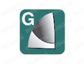GSX MILL 3枚刃 1.5D GSX3C-1.5D:関連画像