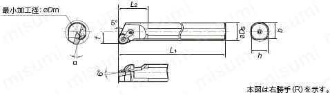 内径加工用バイト MWLNR／L形 | タンガロイ | MISUMI(ミスミ)
