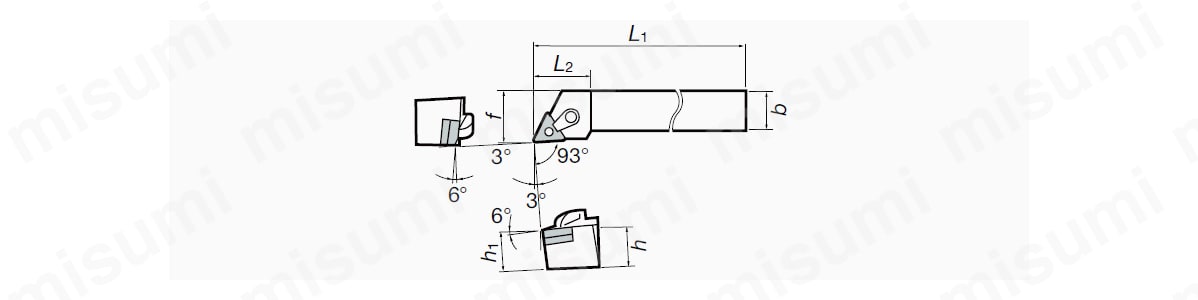 外径・倣い加工用バイト MTJNR/L形 | タンガロイ | ミスミ | 350-6053