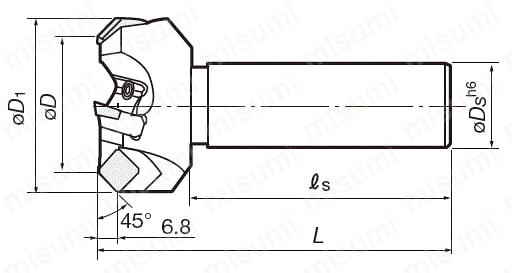 平面加工用カッタ EGD4400形 | タンガロイ | MISUMI(ミスミ)