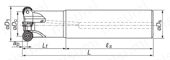 TACミル ROUNDSPLIT ERC12 外形図01
