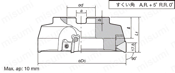 ミル 肩削り用 TSP4000IA | タンガロイ | MISUMI(ミスミ)