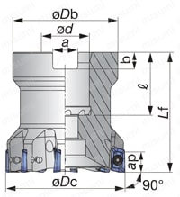 TACミル TUNGREC TPO07R 外形図