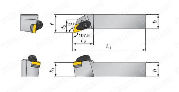 ADQNR2020K15-A | 外径・倣い加工用バイト Turning-A ADQNR/L形