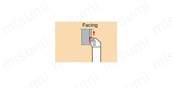 PCFNR／Lの使用イメージ（切れ刃形状：F）
