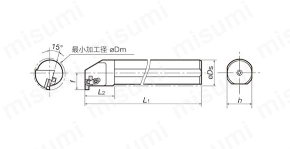 内径溝入れ用 SNS・CNG形バイト CNG:関連画像