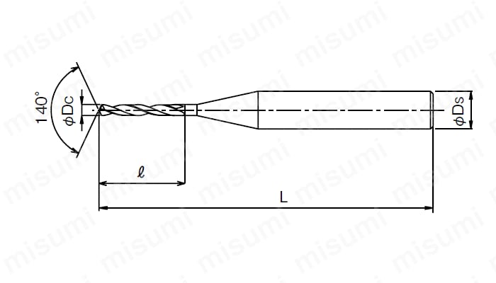 型番 | 高硬度鋼用超硬スタブ形 FH-GDS | オーエスジー | MISUMI(ミスミ)