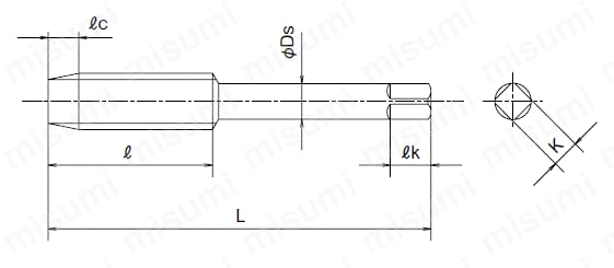 OSG ハンドタップ 一般用ロングシャンク 11266 EX-LT-3-OH3-M30 X 1.5