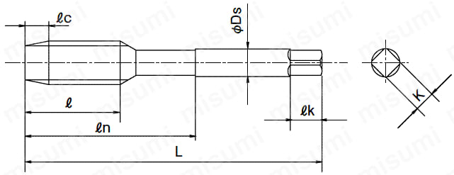 OSG EX-LT-SFT-OH3-M27X2X250 スパイラルタップ 一般用ロングシャンク 13890 オーエスジー - 3