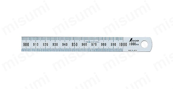 13285 | 細巾直尺 シルバー | シンワ測定 | MISUMI(ミスミ)