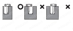 デジタルノギス 大文字 ホールド機能付 使用上の注意_深さ測定