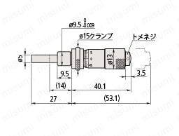 148シリーズ マイクロメータヘッド（標準形） MHS | ミツトヨ | MISUMI