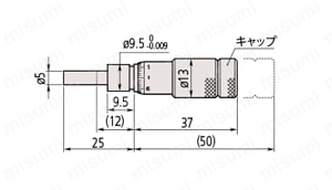 148シリーズ マイクロメータヘッド（標準形） MHA | ミツトヨ | MISUMI