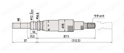 153シリーズ マイクロメータヘッド（高機能形） MHK スピンドル直進式