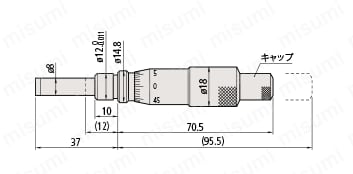 マイクロメータヘッド スピンドル直進式（153シリーズ）MHK 高機能型
