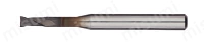 ダイヤモンドコーティング　2枚刃ロングネックエンドミル　DCHR230 製品画像
