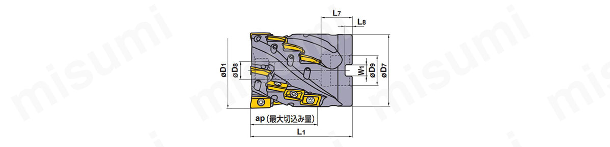 APX4000長刃形エンドミル（シェルタイプ） | 三菱マテリアル | MISUMI