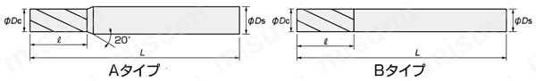 エポックSUSマルチ レギュラー刃長 EPSM4□□□-PN 【追加工対応品】 外形図1