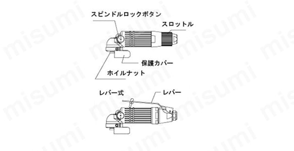 空気式ミニグラインダ空神（レバー式・スロットル式） | ニュー