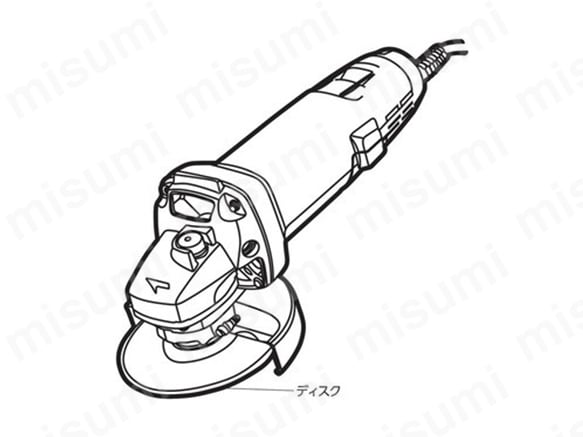 ディスクを換えることで、様々な素材を研削できる電動工具。