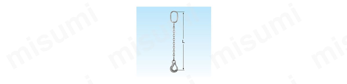 象印　SUS製スリングフック付き2本吊りセット　使用荷重0.6t - 4