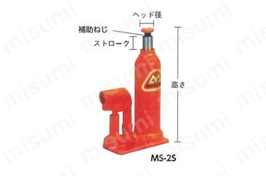 MS-2S | マサダ 油圧ジャッキ 小型・軽量タイプ/大型・重量タイプ