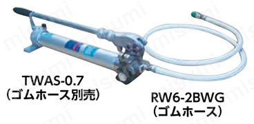 手動油圧ポンプ（単動式）TWAS-0.7 | 大阪ジャッキ製作所 | MISUMI(ミスミ)