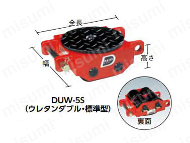 DUW-3P | 運搬用コロ車 スピードローラー ダブルローラー | ダイキ