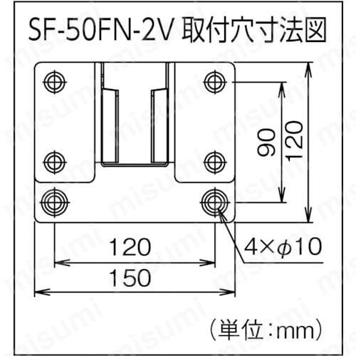 SF-50FN-2V | 全閉式工場扇（壁掛タイプ） | スイデン | MISUMI(ミスミ)