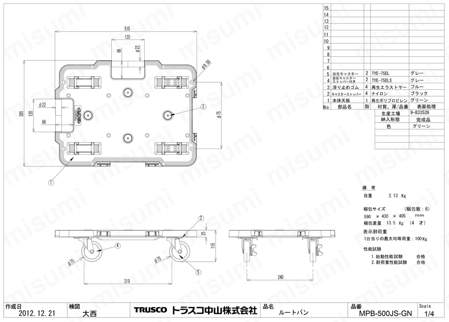 TRUSCO(トラスコ) ルートバン まとめ買い MPK-500J-BK 6台セット (1S