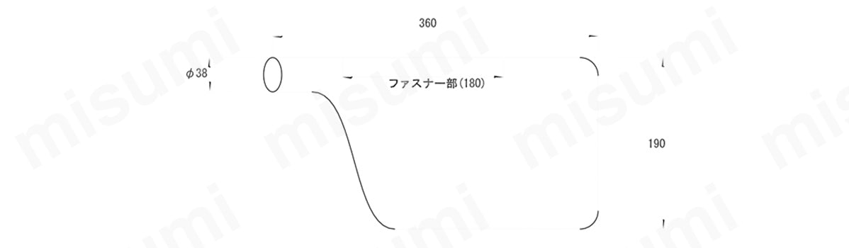 エアガン ダストバック 寸法図