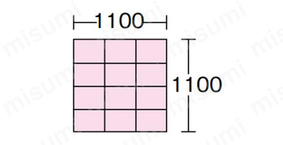 1,100角パレット 1段に12個
