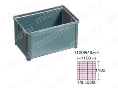 買い誠実 D-3-GY | D型コンテナ（小物入れ用） | 積水テクノ成型 | ミスミ 工芸品