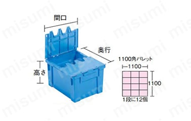 SKS-15F-BL | サンクレット（本体フタ一体型） | 三甲 | ミスミ | 342-5240