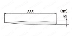 ステンレスピンセット  外形図 PT-11