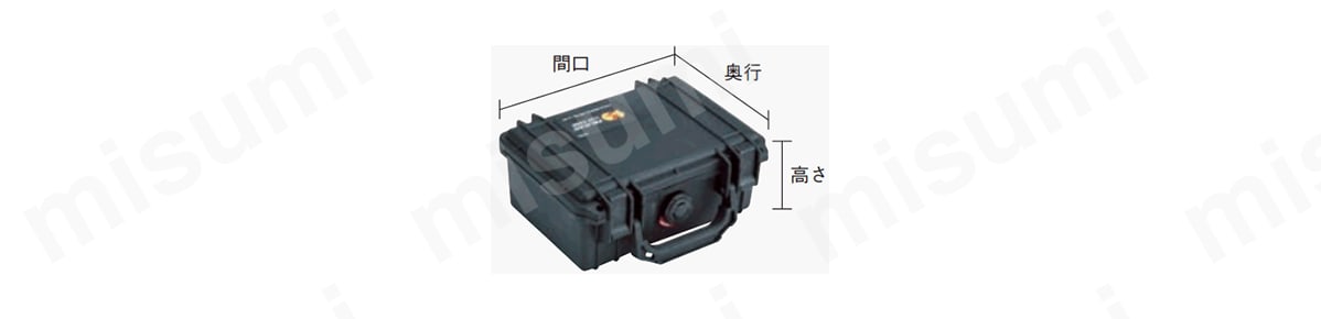 スモールケースの寸法図（型番：1120BK参照）