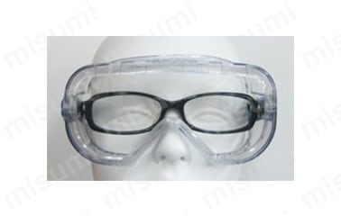 度付きめがねの上からも掛けられる眼鏡併用可能タイプ。