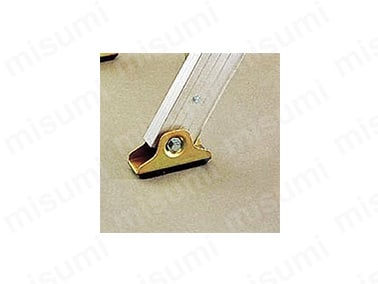 脚端具 ジンクロメッキ仕上げ スチール製（裏面ゴム付） サイズ: 36×120mm