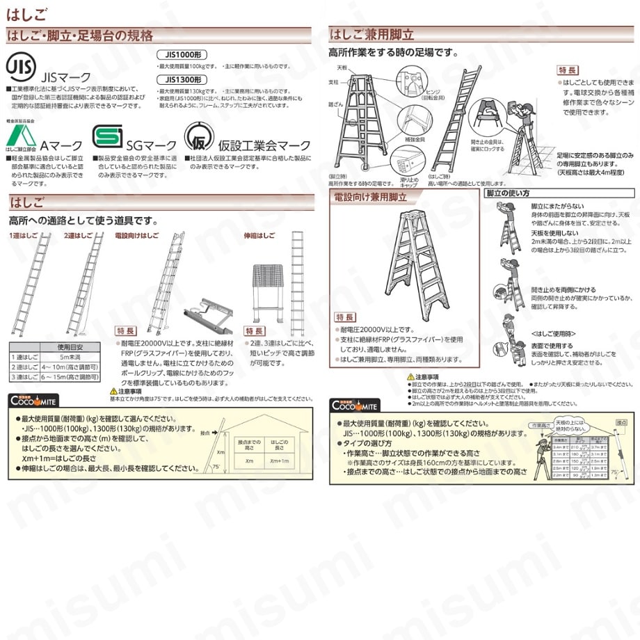 3連伸縮梯子 サン3太 | ナカオ | MISUMI(ミスミ)