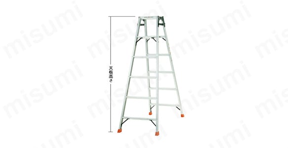 TPRK-090 | はしご兼用脚立 （アルミ合金製脚カバー付） | トラスコ
