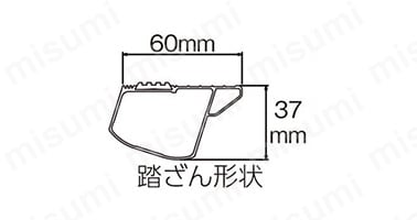 踏ざん踏面幅 : 60mm
