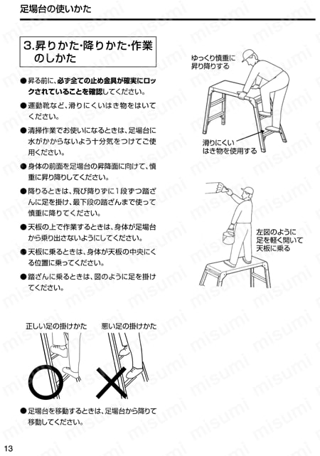 TDWT-606 | 足場台 アルミ製・プロ用 | トラスコ中山 | ミスミ | 279-9669