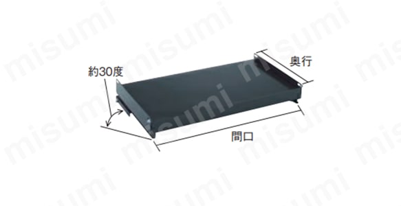 TM3型用傾斜棚板セット（中受金具付）