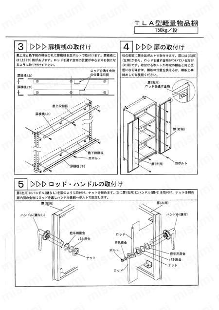 軽中量棚 TLA型 （開放型・150kgタイプ､高さ1200mm） | トラスコ中山