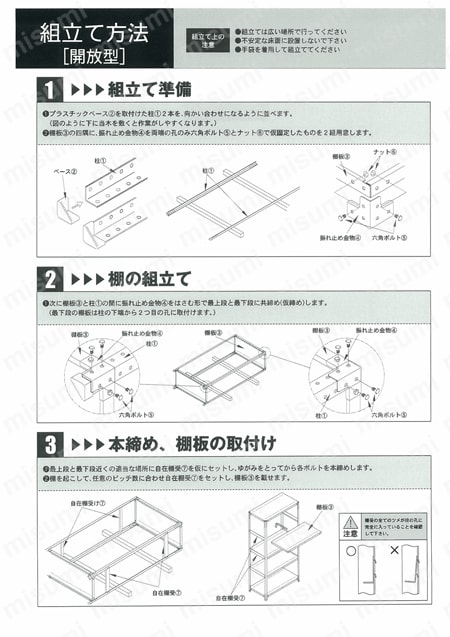 軽中量棚 TLA型用移動仕切板 | トラスコ中山 | MISUMI(ミスミ)