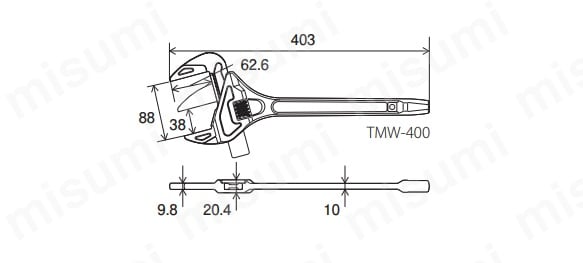 TMW-400 | たて型モーターレンチ TMW-250・TMW-400 | トップ工業