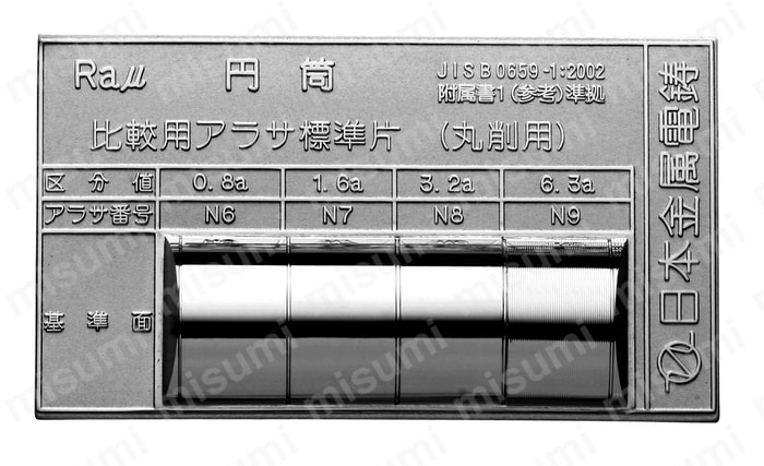 Ra用アラサ標準片 Ra 丸削用