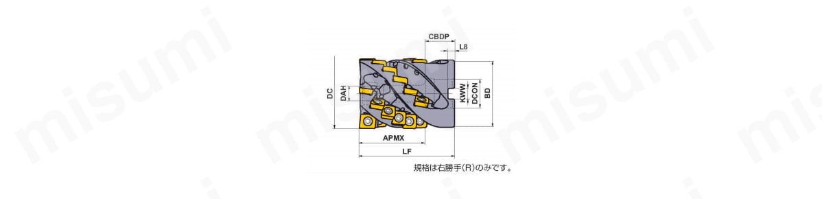 SPX形エンドミル深切込み用（シェルタイプ） | 三菱マテリアル