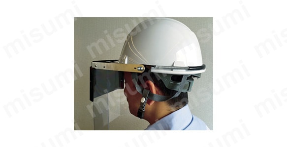 遮光二重防災面（直かぶり型・ヘルメット取付型） | トラスコ中山